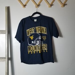 ALSTYLE KIDS WEST VIRGINIA MOUNTAINEERS FOOTBALL TEE SIZE XL
